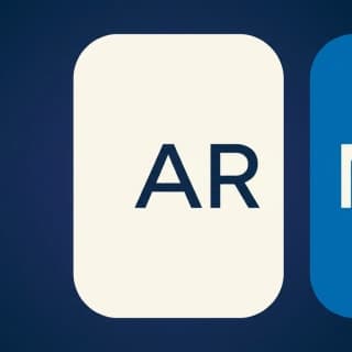 Two equal panels side by side, the left labelled AR and the right labelled MK