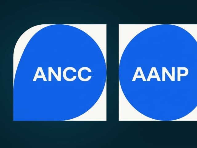 Two equal panels side by side, the left labelled ANCC and the right labelled AANP