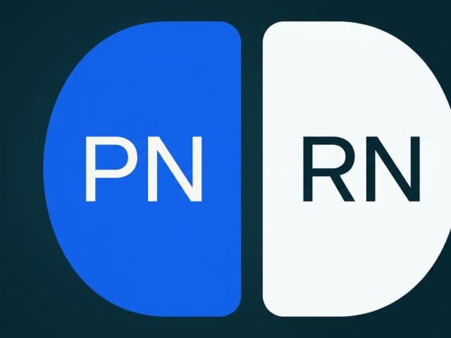 Two equal panels side by side, the left labelled PN and the right labelled RN